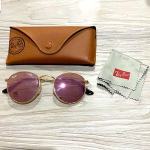 Ray Band Round Metal Sunglasses